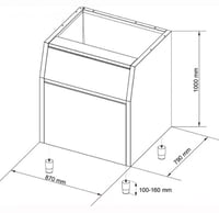 Бункер для льда NTF BIN T 420, фото №2, интернет-магазин пищевого оборудования Систем4