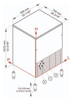 Льдогенератор Brema CB1265AHC B-QUBE, фото №2, интернет-магазин пищевого оборудования Систем4