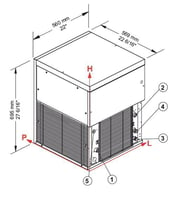 Льодогенератор Brema G280A, фото №3, інтернет-магазин харчового обладнання Систем4