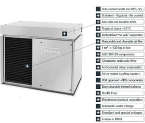 Льодогенератор Brema Muster 600A, фото №5, інтернет-магазин харчового обладнання Систем4