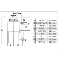 Измельчитель пищевых отходов IN-SINK-ERATOR SS 300 с адаптером, фото №4, интернет-магазин пищевого оборудования Систем4