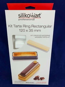 Форма для випікання TARTE RING RECTANGULAR Silikomart 120x35mm, фото №2, інтернет-магазин харчового обладнання Систем4