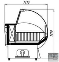 Морозильна вітрина Cryspi PRIMA M 1300, фото №2, інтернет-магазин харчового обладнання Систем4