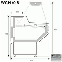 Холодильна вітрина Mawi WCH 1,3/0,8, фото №2, інтернет-магазин харчового обладнання Систем4