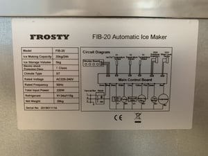 Льодогенератор Frosty FIB-20, фото №2, інтернет-магазин харчового обладнання Систем4