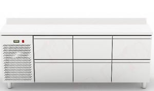 Холодильний стіл Orest RTSG-6/6 2000x600, фото №1, інтернет-магазин харчового обладнання Систем4