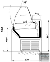 Холодильна вітрина Аріада BС 10-150, фото №2, інтернет-магазин харчового обладнання Систем4