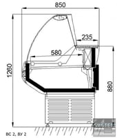 Холодильна вітрина (Белінда) BС 2-110, фото №2, інтернет-магазин харчового обладнання Систем4