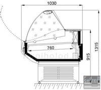 Холодильна вітрина (Аріель бізнес-клас) НД 3-260, фото №2, інтернет-магазин харчового обладнання Систем4