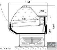 Холодильная витрина Ариада ВС 5-200, фото №2, интернет-магазин пищевого оборудования Систем4