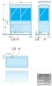 Холодильный агрегат для линий самообслуживания SAGI (Self-service) QE14VRV, фото №2, интернет-магазин пищевого оборудования Систем4