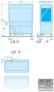 Холодильный агрегат для линий самообслуживания SAGI (Self-service) QE14VRW, фото №2, интернет-магазин пищевого оборудования Систем4