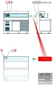 Холодильна полиця SAGI (Alzatine Refrigerate) KAR143, фото №5, інтернет-магазин харчового обладнання Систем4