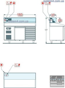 Холодильна полиця SAGI (Alzatine Refrigerate) KAR167, фото №6, інтернет-магазин харчового обладнання Систем4
