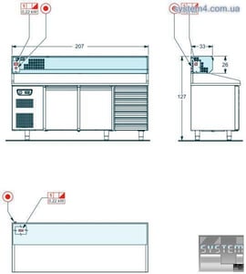 Холодильная полка SAGI (Alzatine Refrigerate) KAR207, фото №6, интернет-магазин пищевого оборудования Систем4