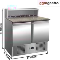 Холодильний стіл для піци GGM SAG97GND, фото №10, інтернет-магазин харчового обладнання Систем4