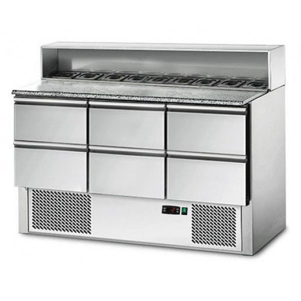 Холодильный стол для пиццы GGM SAG147GN#3#SBG1212, фото №1, интернет-магазин пищевого оборудования Систем4