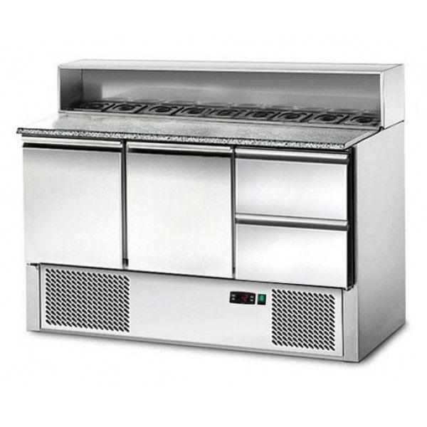 Холодильный стол для пиццы GGM SAG147GN#SBG1212, фото №1, интернет-магазин пищевого оборудования Систем4