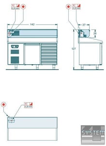 Витрина холодильная Angelo Po AR147, фото №9, интернет-магазин пищевого оборудования Систем4