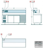 Витрина холодильная Angelo Po AR203, фото №9, интернет-магазин пищевого оборудования Систем4