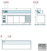 Витрина холодильная Angelo Po AR253, фото №9, интернет-магазин пищевого оборудования Систем4