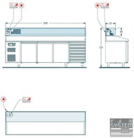 Витрина холодильная Angelo Po AR257, фото №9, интернет-магазин пищевого оборудования Систем4