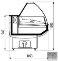 Холодильна вітрина Cryspi Gamma-2 SN 1200, фото №3, інтернет-магазин харчового обладнання Систем4