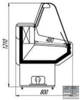 Холодильна вітрина Cryspi Octava U SN 1200G, фото №2, інтернет-магазин харчового обладнання Систем4