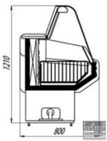 Морозильная витрина Cryspi Octava U М 1200G, фото №2, интернет-магазин пищевого оборудования Систем4