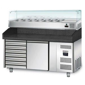 Холодильный стол для пиццы GGM POM158SN-S#AGG153N, фото №1, интернет-магазин пищевого оборудования Систем4