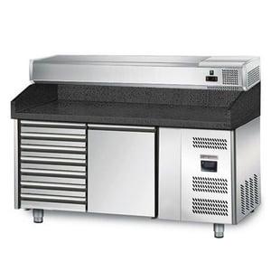Холодильный стол для пиццы GGM POM158SN-S#AGG154EN, фото №1, интернет-магазин пищевого оборудования Систем4