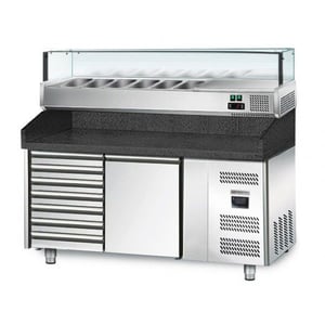 Холодильный стол для пиццы GGM POM158SN-S#AGS154LN, фото №1, интернет-магазин пищевого оборудования Систем4