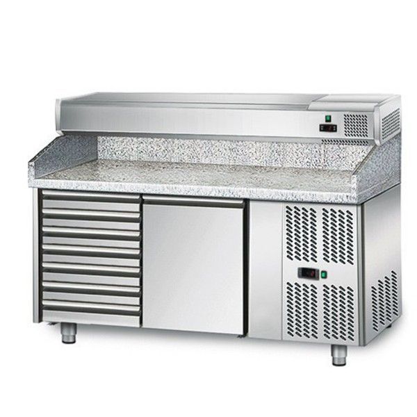 Холодильный стол для пиццы GGM POS158SN#AGG154EN, фото №1, интернет-магазин пищевого оборудования Систем4