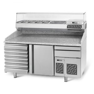 Холодильный стол для пиццы GGM POI178S6#AGI173, фото №1, интернет-магазин пищевого оборудования Систем4