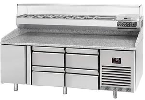 Холодильный стол для пиццы GGM POI207#S2#AGI203