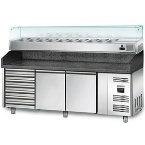 Холодильний стіл для піци GGM POM208SN-S#AGG203N, фото №1, інтернет-магазин харчового обладнання Систем4