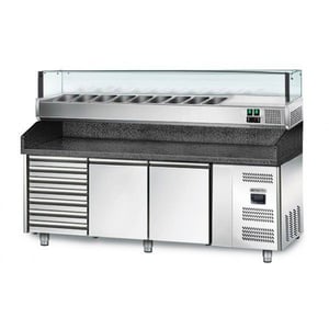 Холодильный стол для пиццы GGM POM208SN-S#AGS204LN, фото №1, интернет-магазин пищевого оборудования Систем4