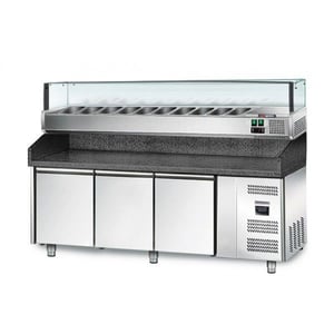 Холодильный стол для пиццы GGM POM208N-S#AGS203LN, фото №1, интернет-магазин пищевого оборудования Систем4