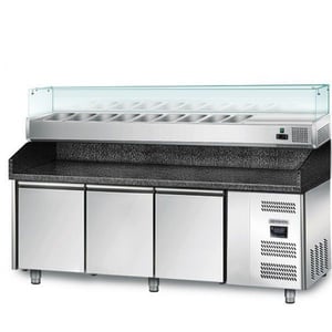 Холодильный стол для пиццы GGM POM208N-S#AGG204N, фото №1, интернет-магазин пищевого оборудования Систем4