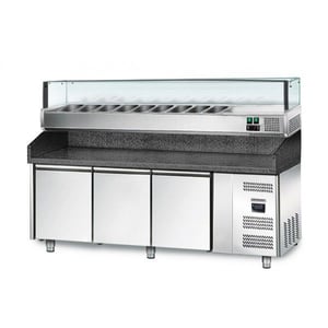 Холодильный стол для пиццы GGM POM208N-S#AGS204LN, фото №1, интернет-магазин пищевого оборудования Систем4