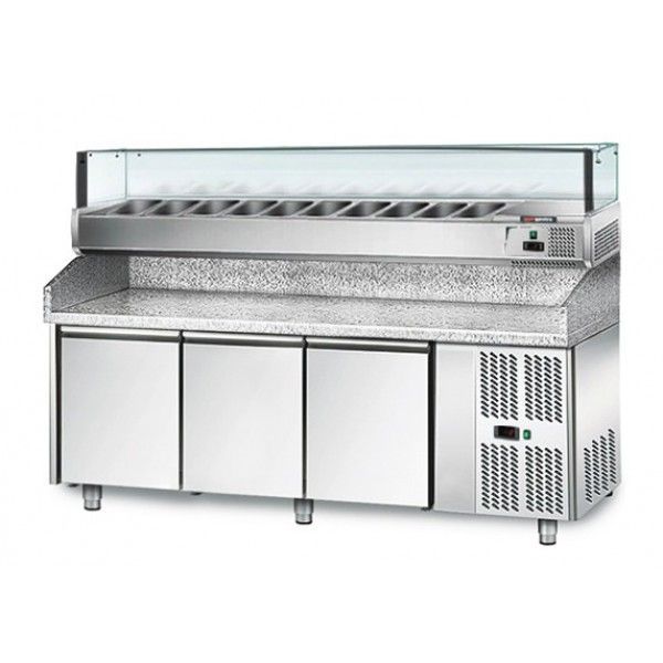 Холодильный стол для пиццы GGM POS208N#AGS203LN, фото №1, интернет-магазин пищевого оборудования Систем4