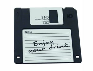 Підставка під келих Floppy Disk The Bars D004