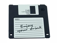 Подставка под бокал Floppy Disk The Bars D004