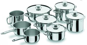Набор кухонной наплитной посуды Lacor 40000 серия Vitrocor, фото №1, интернет-магазин пищевого оборудования Систем4