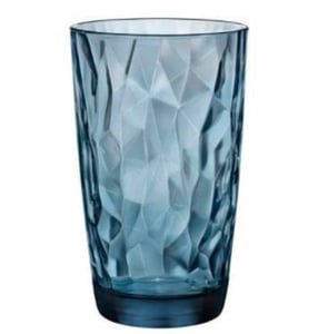Склянка висока синя Bormioli Rocco 350260 серія Diamond, фото №1, інтернет-магазин харчового обладнання Систем4