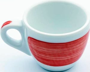 Чашка espresso Red stroke B Ancap 35111 Verona Millecolori Hand Painte, фото №1, интернет-магазин пищевого оборудования Систем4
