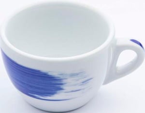 Чашка cappuccino large Blue stroke B Ancap 35127 Verona Millecolori Hand Painted Brush, фото №1, интернет-магазин пищевого оборудования Систем4