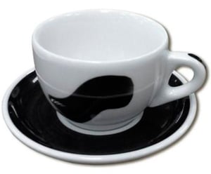 Чашка cappuccino Large Black stroke A Ancap 35199 Verona Millecolori Hand Painted Brush, фото №1, интернет-магазин пищевого оборудования Систем4