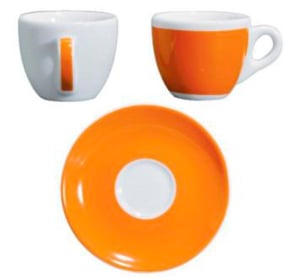 Чашка с блюдцем espresso Orange Ancap 33014-002021CA VR серии Verona Millecolori Decal Print, фото №1, интернет-магазин пищевого оборудования Систем4
