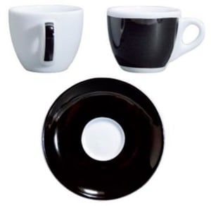 Чашка із блюдцем espresso Black Ancap 33015-002021CA VR серії Verona Millecolori Decal Print, фото №1, інтернет-магазин харчового обладнання Систем4